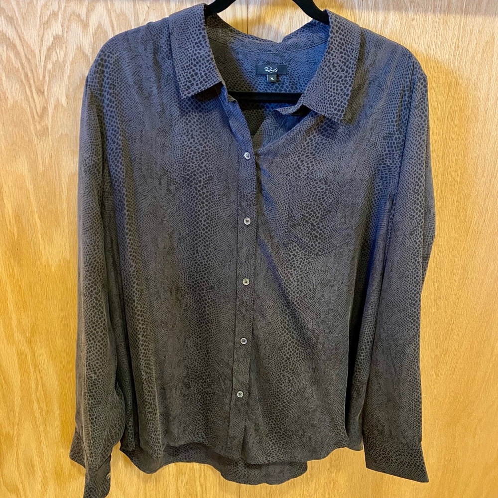Rails Silk Blouse Sz XL